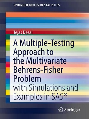 cover image of A Multiple-Testing Approach to the Multivariate Behrens-Fisher Problem